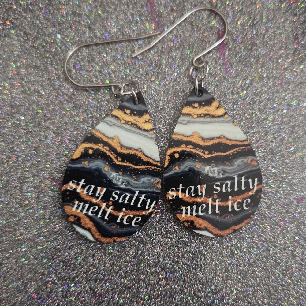 Human Rights Earrings: Anti Ice